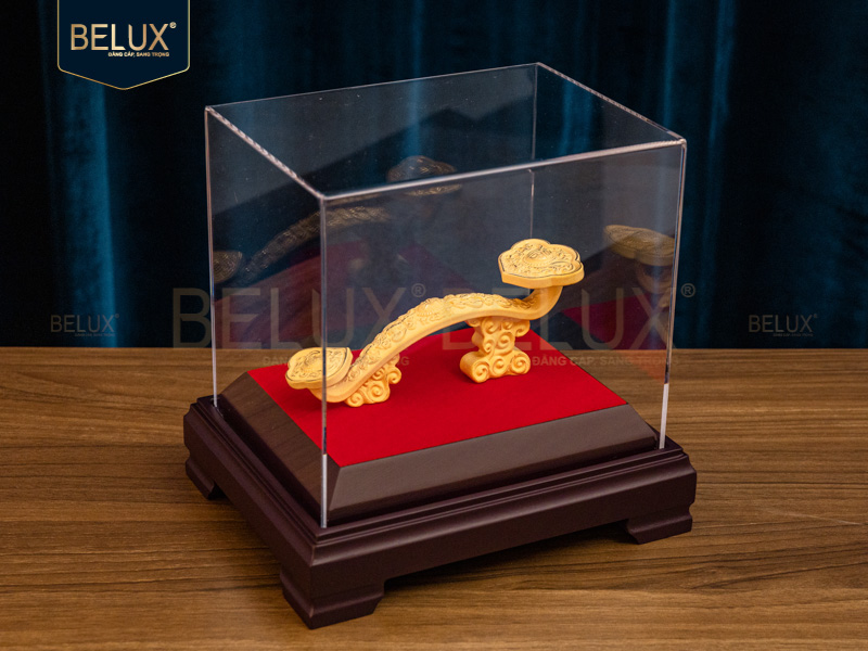 Gậy Như Ý dát vàng cát 14x5x6cm